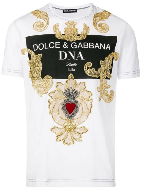 dolce gabbana baroque t shirt|dolce gabbana formal shirts.